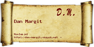 Dan Margit névjegykártya